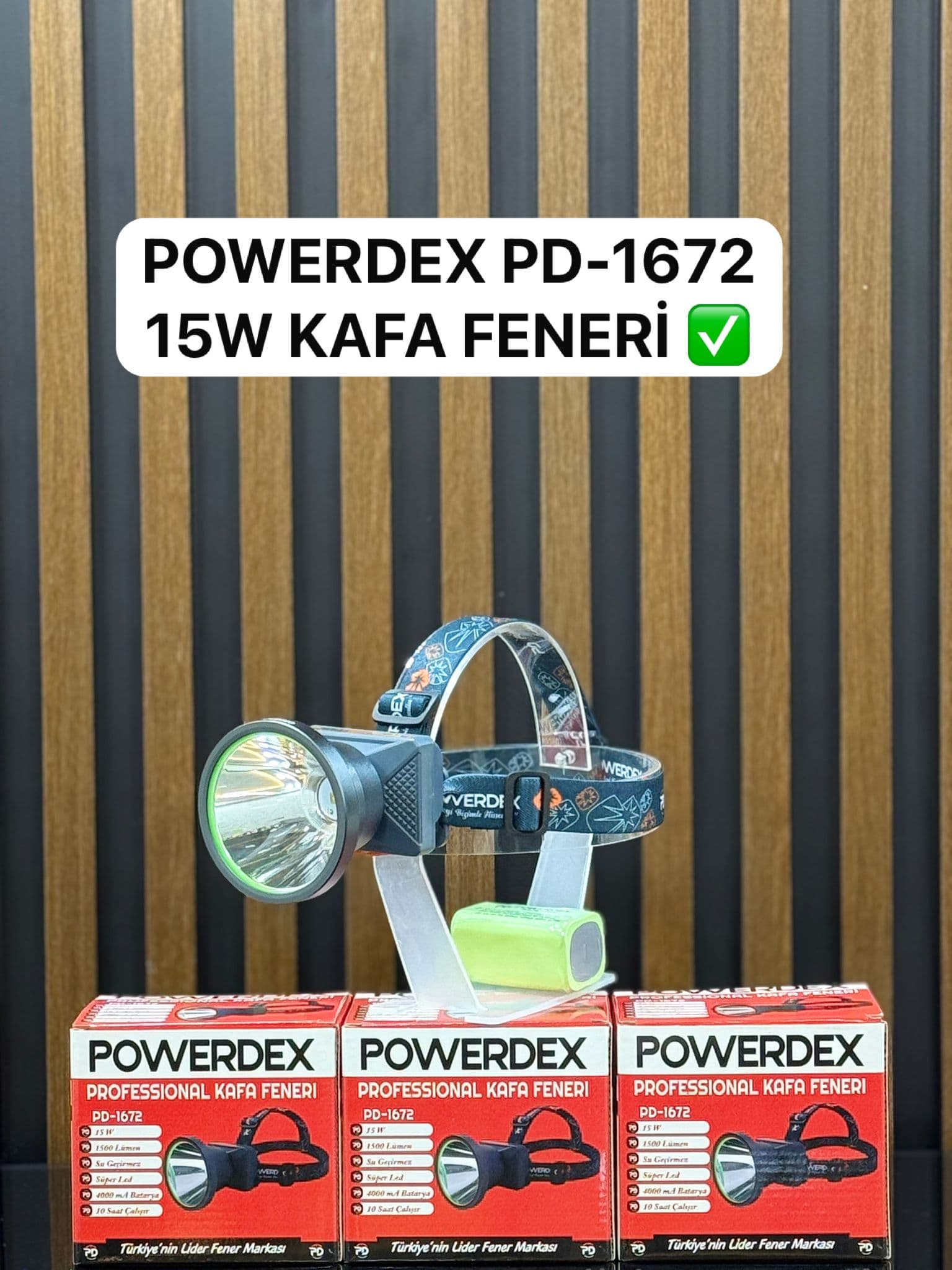Powerdex PD-1672-PRO PD-1672 Kafa Lambası 2