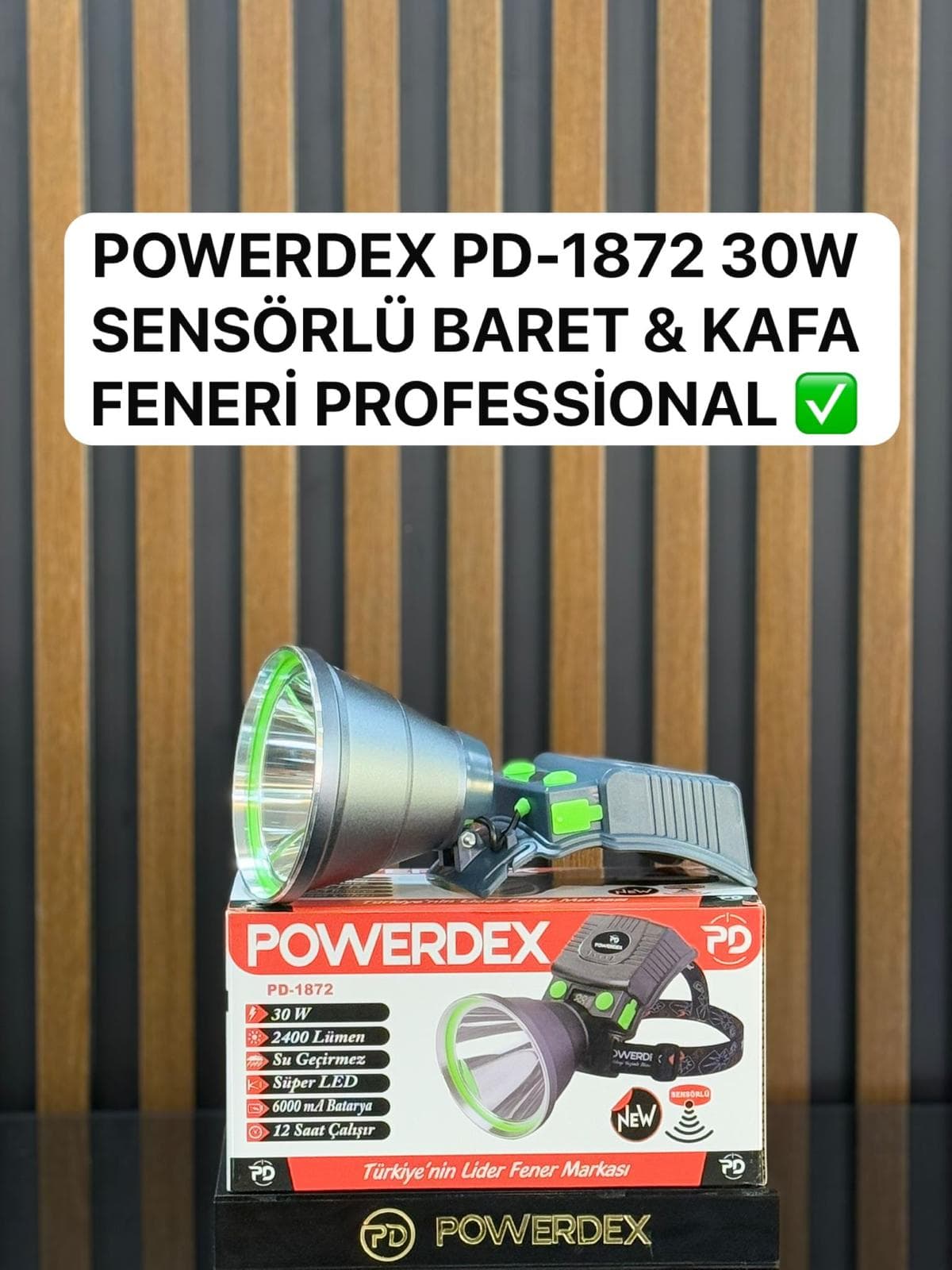 Powerdex PD-1872 30W Kafa Lambası