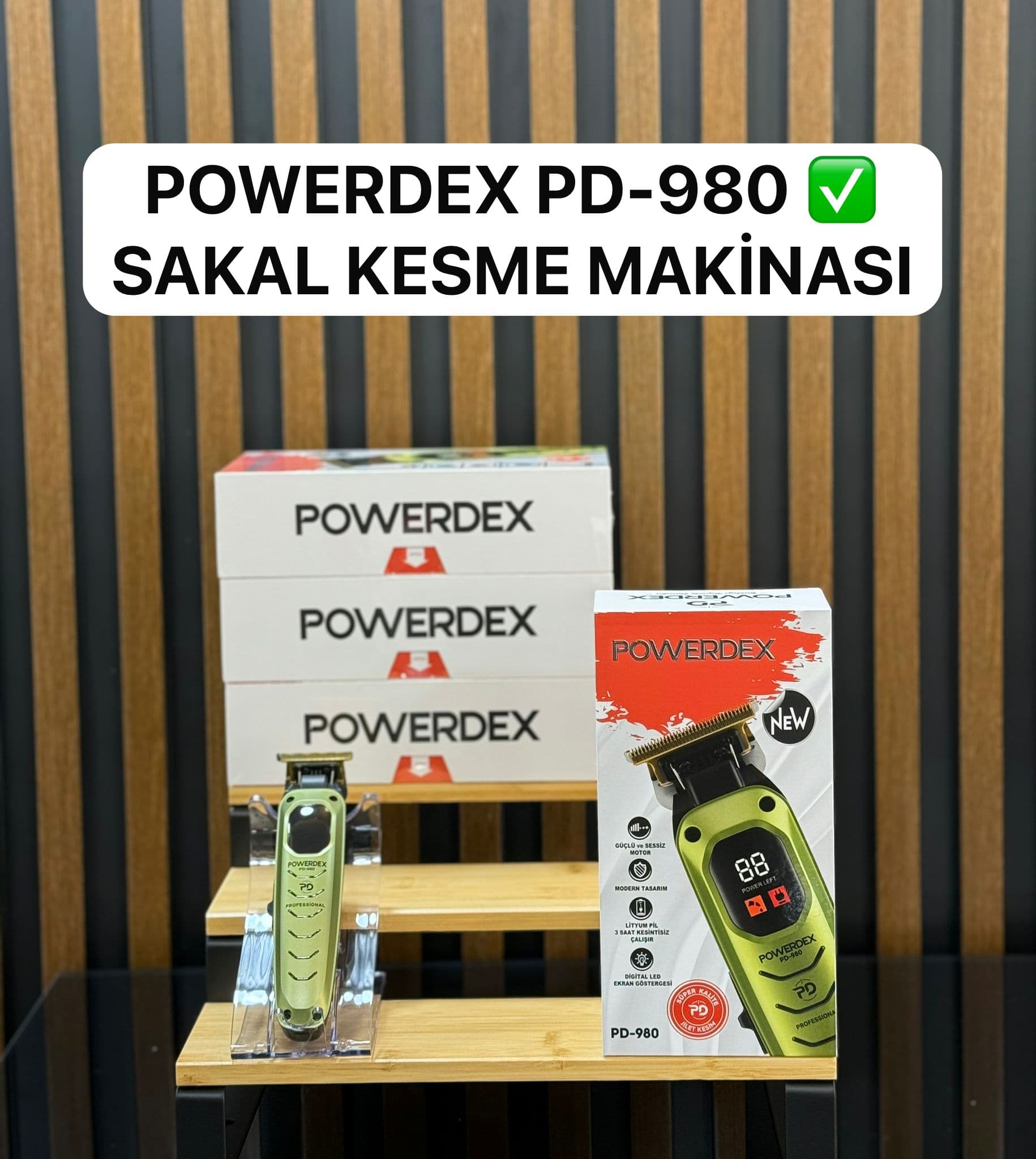 Powerdex PD-980 Kuaför Tipi Profesyonel Tıraş Makinesi